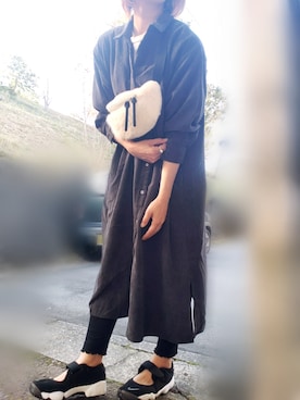 「BEAMS（ビームス）のアイテム（ボディバッグ/ウエストポーチ）」を使った、＊心愛＊ココさん（レディース・160cm）の秋コーディネート