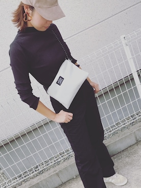 「3can4on（サンカンシオン）のアイテム（帽子）」を使った、y❤︎aさん（レディース・153cm）の秋コーディネート