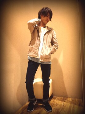 「HVC（エイチブイシー）のアイテム（ジャケット/アウター）」を使った、GRAND GLOBALつくば店さん（メンズ・173cm）の春コーディネート