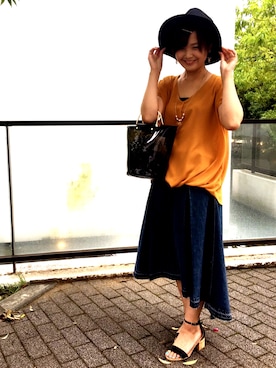 「HVC（エイチブイシー）のアイテム（バッグ）」を使った、GRAND GLOBALつくば店さん（メンズ・173cm）の夏コーディネート