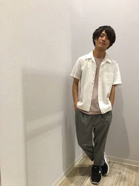 「GGD（ジージーディー）のアイテム（パンツ）」を使った、GRAND GLOBALつくば店さん（メンズ・173cm）の夏コーディネート