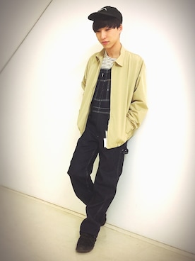 「アイテム（サロペット/オーバーオール）」を使った、GRAND GLOBALつくば店さん（メンズ・173cm）の春コーディネート