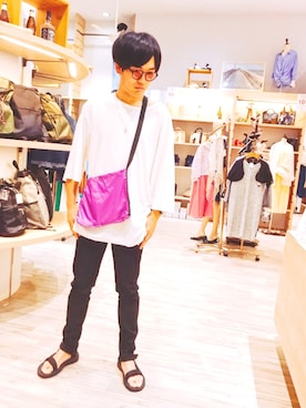 「GGD（ジージーディー）のアイテム（パンツ）」を使った、GRAND GLOBALつくば店さん（メンズ・173cm）の夏コーディネート