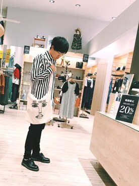「GGD（ジージーディー）のアイテム（パンツ）」を使った、GRAND GLOBALつくば店さん（メンズ・173cm）の夏コーディネート