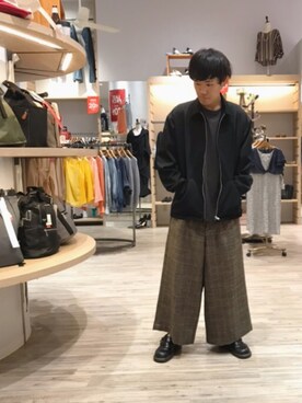 「GGD（ジージーディー）のアイテム（ジャケット/アウター）」を使った、GRAND GLOBALつくば店さん（メンズ・173cm）の秋コーディネート