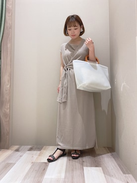 「RAY CASSIN（レイカズン）のアイテム（ワンピース/ドレス）」を使った、🌼minami🌼さん（レディース・149cm）の夏コーディネート