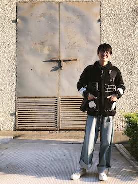 「WTAPS（ダブルタップス）のアイテム（ブルゾン）」を使った、Aruさん（メンズ・175cm）の春コーディネート