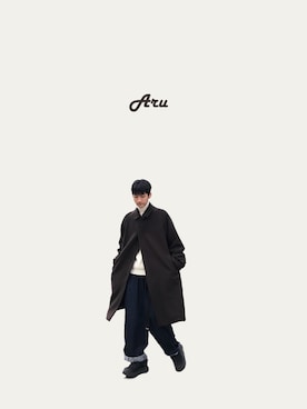 「HOKA（ホカ）のHOKA ONE ONE/ホカ オネ オネ　TOR ULTRA LOW WP/トールウルトラローウォータープルーフ（スニーカー）」を使った、Aruさん（メンズ・175cm）の冬コーディネート