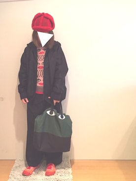 「パーティースタイル」｜「アイテム（ブルゾン）」を使った、yukaさん（レディース・152cm）の冬コーディネート