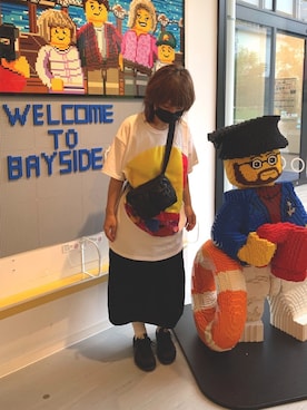 「Yohji Yamamoto（ヨウジヤマモト）のアイテム（バッグ）」を使った、yukaさん（レディース・152cm）の夏コーディネート
