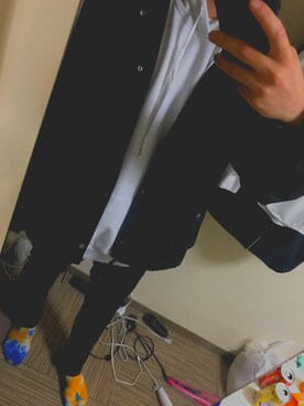 「Deviluse（Deviluse）のアイテム（パーカー）」を使った、ゆーさん（メンズ・168cm）の秋コーディネート