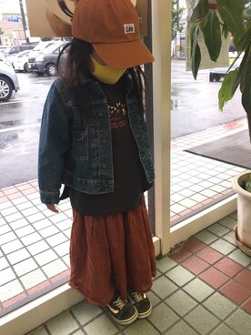 「SEVENDAYS=SUNDAY（セブンデイズサンデイ）のアイテム（ジャケット/アウター）」を使った、PNY☺︎さん（キッズ・110cm）の春コーディネート