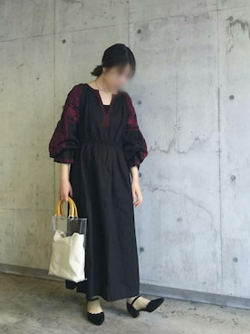「sara mallika（サラ マリカ）のアイテム（ワンピース）」を使った、maruさん（レディース・157cm）の春コーディネート