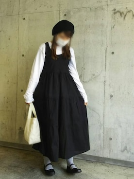 「TRIANGLE PALETTE（トライアングルパレット）のアイテム（ワンピース/ドレス）」を使った、maruさん（レディース・157cm）の春コーディネート