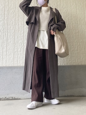 「A part by（アパートバイ）のアイテム（トレンチコート）」を使った、ｋａｎｎａさん（レディース・150cm）の春コーディネート
