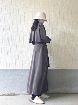 「A part by（アパートバイ）のアイテム（トレンチコート）」を使った、ｋａｎｎａさん（レディース・150cm）の春コーディネート