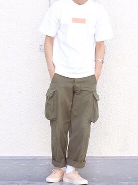 「Simpleのアイテム」を使った、Post８０さん（メンズ・170cm）の夏コーディネート