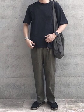 「Simpleのアイテム（トップス）」を使った、Post８０さん（メンズ・175cm）の夏コーディネート