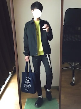 「UNDERCOVER（アンダーカバー）のアイテム（バッグ）」を使った、ryo_kandaさん（メンズ・175cm）の冬コーディネート