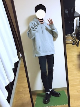 「グレーパーカー」｜ryo_kandaさん（メンズ・175cm）の冬コーディネート