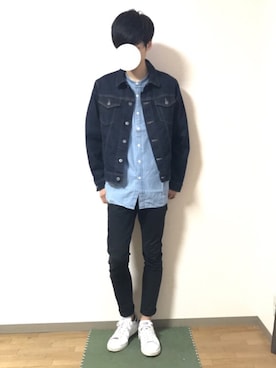 「デニムonデニム」｜「アイテム（その他）」を使った、ryo_kandaさん（メンズ・175cm）の春コーディネート