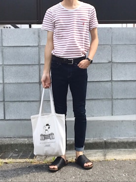 「MR.GENTLEMAN（ミスタージェントルマン）のアイテム」を使った、ryo_kandaさん（メンズ・175cm）の春コーディネート