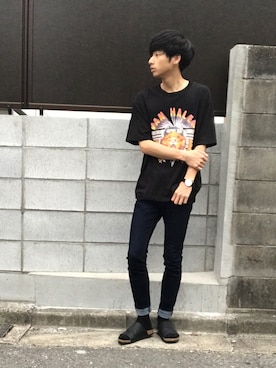 「アイテム（バングル/リストバンド）」を使った、ryo_kandaさん（メンズ・175cm・20代）の夏コーディネート
