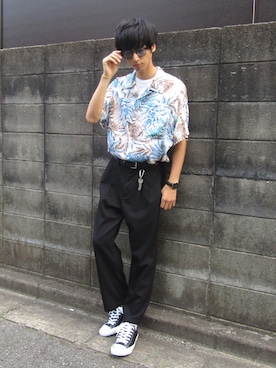 「アイテム（バングル/リストバンド）」を使った、ryo_kandaさん（メンズ・175cm・20代）の夏コーディネート