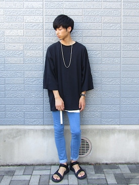 「アイテム（バングル/リストバンド）」を使った、ryo_kandaさん（メンズ・175cm・20代）の夏コーディネート