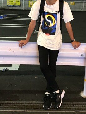 「MONKEY TIME（モンキータイム）のアイテム（Tシャツ/カットソー）」を使った、ryo_kandaさん（メンズ・175cm）の秋コーディネート