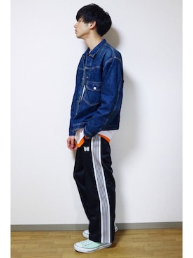 「orSlow（オアスロウ）のアイテム（ジャケット/アウター）」を使った、ryo_kandaさん（メンズ・175cm）の冬コーディネート