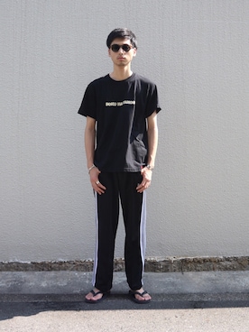 「乱痴気（ランチキ）のアイテム（サンダル）」を使った、ryo_kandaさん（メンズ・175cm）の夏コーディネート