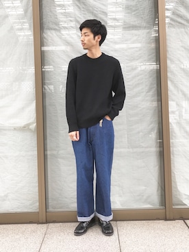 AURALEE(オーラリー)の「クルーネック リブニット MEN(ニット ...