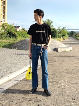 「CHAMULA（チャムラ）のアイテム」を使った、ryo_kandaさん（メンズ・175cm）の夏コーディネート