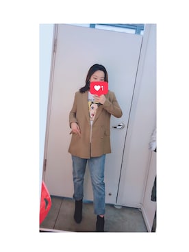 「PULL&BEAR（プルアンドベア）のアイテム（フォーマルスーツ/小物）」を使った、承包我包子さん（レディース・162cm）の冬コーディネート