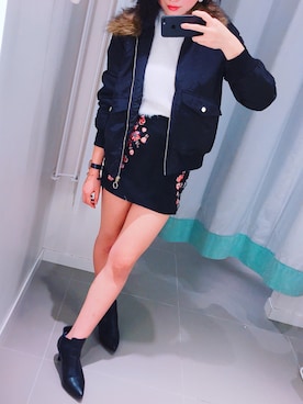 「H&M（エイチ・アンド・エム）のアイテム（その他）」を使った、miyuさん（レディース・166cm）の冬コーディネート