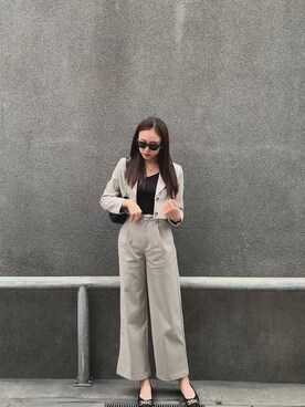 セットアップを使った H M のレディース人気ファッションコーディネート Wear