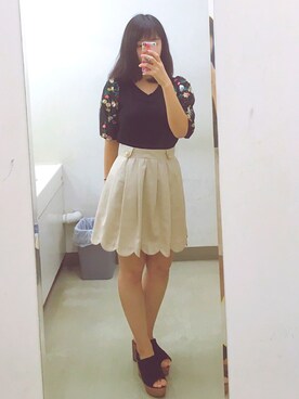 「PATTERN（パターン）のアイテム」を使った、みちゃん。さん（レディース・158cm）の秋コーディネート