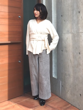 「LAKOLE（ラコレ）のアイテム（財布/小物）」を使った、aaachan287さん（レディース・160cm）の冬コーディネート