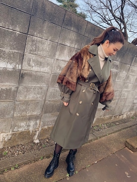 Ukaさん（レディース・160cm）の冬コーディネート