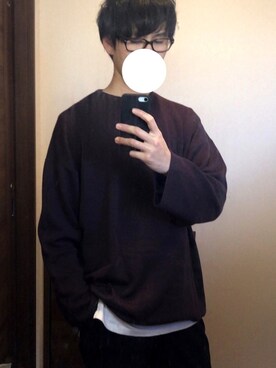 「Ray-Ban（レイバン）のRay-Ban / Wayfarer CLR（メガネ）」を使った、かずやさん（メンズ・178cm）の冬コーディネート