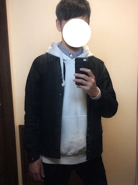 「Dr. Martens（ドクターマーチン）のDr.Martens / ドクターマーチン 1461 3EYE GIBSON SHOE 3ホール ギブソン シューズ ブーツ（ブーツ）」を使った、かずやさん（メンズ・178cm）の冬コーディネート