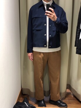 「Dr. Martens（ドクターマーチン）のDr.Martens / ドクターマーチン 1461 3EYE GIBSON SHOE 3ホール ギブソン シューズ ブーツ（ブーツ）」を使った、かずやさん（メンズ・178cm）の春コーディネート