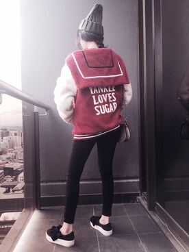 「アイテム（スリッポン、その他）」を使った、michelleinantoさん（レディース・157cm）の夏コーディネート