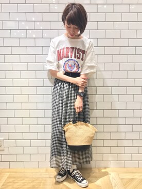 YUU   LOWRYS FARMルクアさん（レディース・164cm）の夏コーディネート