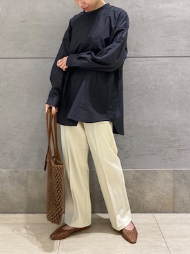 「LOWRYS FARM（ローリーズファーム）のメッシュフラットシューズ　864880（パンプス）」を使った、YUU   LOWRYS FARMルクアさん（レディース・164cm）の春コーディネート