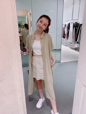 「STYLE」｜「アイテム（その他アウター）」を使った、Kelly Fok Kin Yuさん（レディース・153cm）の夏コーディネート