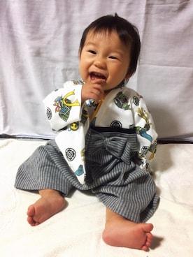 「元旦コーデ」｜Kantaさん（キッズ・70cm）の冬コーディネート