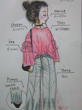 しぃ。さんのコーディネート