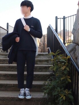 reeeeoさん（メンズ・168cm）の冬コーディネート